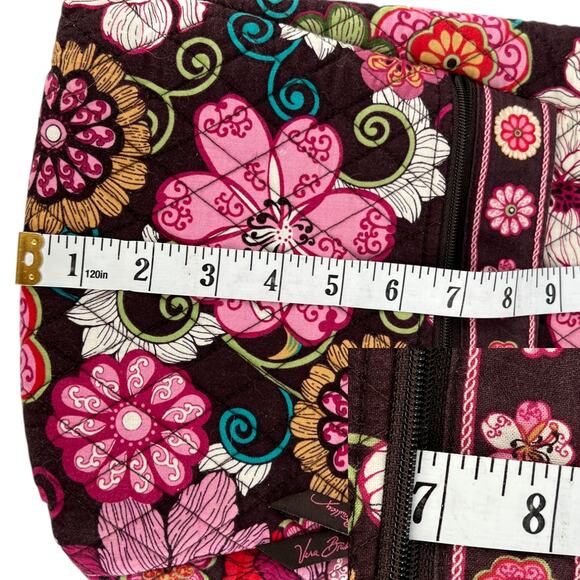 Vera Bradley Mod Floral Pink Quilted Hipster Crossbody Messenger Shoulder Bag Co - Picture 15 of 15